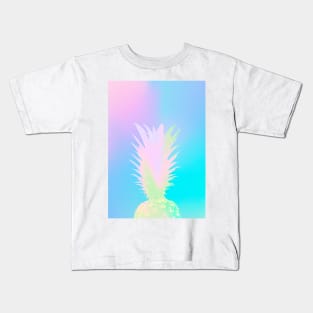 pineapple holographic Kids T-Shirt